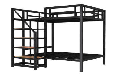 Modernes Etagenbett scherzt Metalletagenbett-Schulmöbel-einfachen Metallbett-Rahmen für Hauptgebrauch
