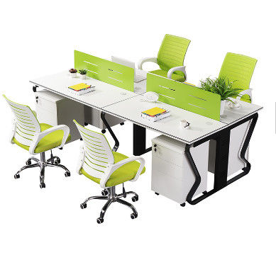 Arbeitsplatz-Fach-Schreibtisch der Säurebeizen-Oberflächenstahlbüro-Möbel-4