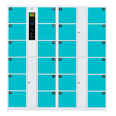 Türen des Turnhallen-Schlag-Karten-fertigten intelligente Schließfach-24 keine Schrauben Größe/Farbe besonders an