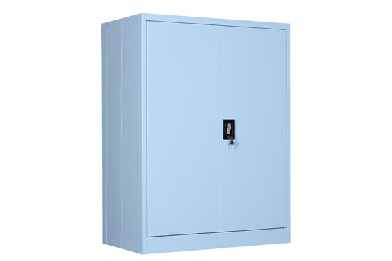 Feste Tür-blaue Speicher-Kabinette, 2 Regale befestigtes Metallaufbewahrungsmöbel