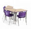 SCHULMÖBEL-hohen Qualität der Klassenzimmer-Einzelsitz-Schreibtisch-H750mm Stahlschulmöbel