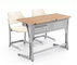 Stahlschulmöbel für Kinderklassenzimmer-Möbel-Schreibtisch und Stuhl-Studenten Table Cheap Price