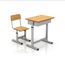 Stahlstudien-Tabelle und Stuhl für Studenten-Klassenzimmer-Metallstuhl mit Schreibtisch-Schulmöbeln