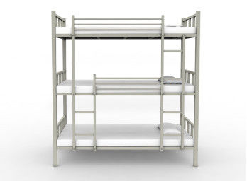 Raum-Bett-Schlafzimmer-Rahmen-Hochleistungserwachsener Schulmöbel-Metalletagenbett Tribed großer 3 Schicht-Metallbett