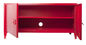 Rote Metallwand staubdichtes Fernsehen Hall Cabinet Design